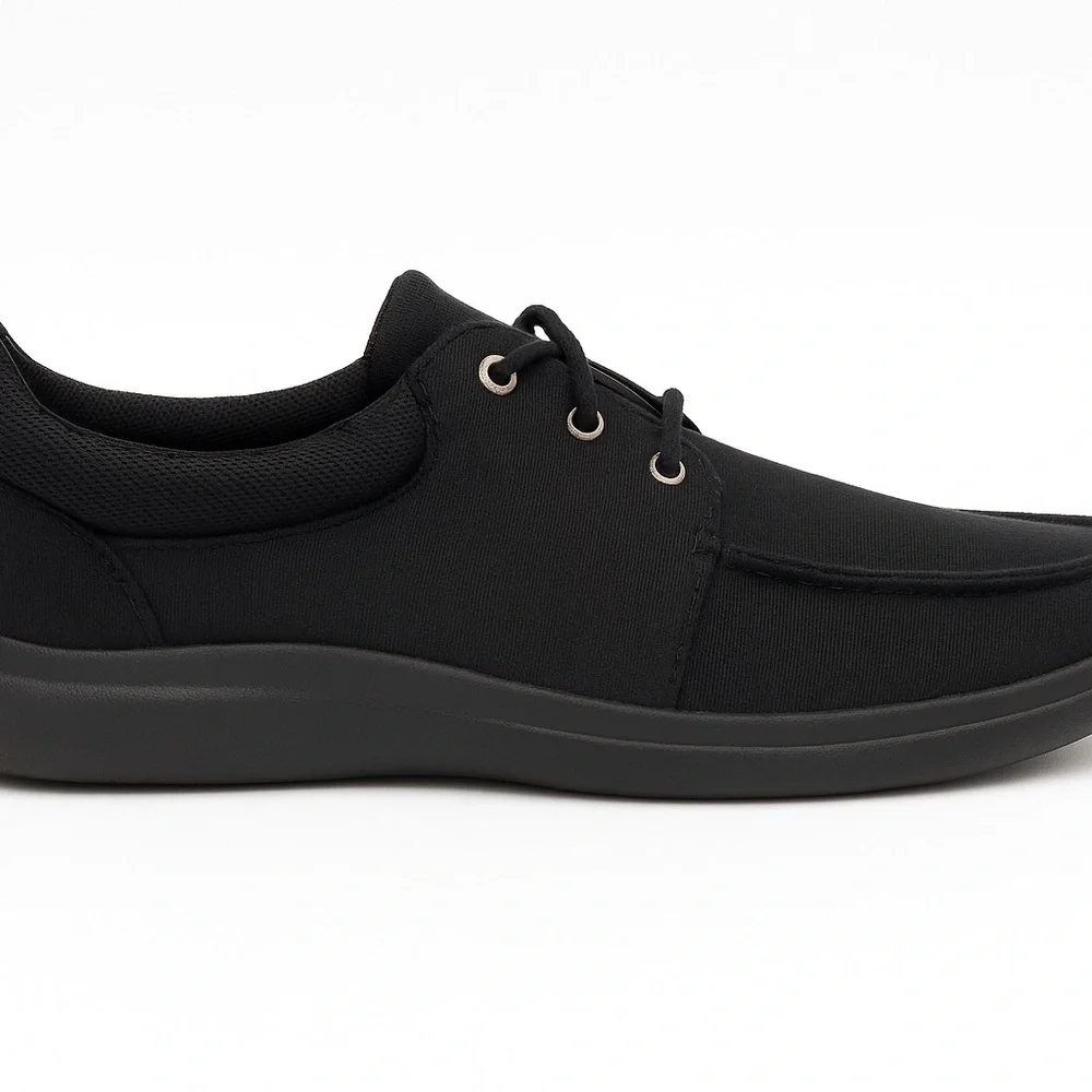 Sperry SeaCycled Black Canvas Sneakers Men’s 8.5 NWOB